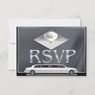 Monogrammierte Hochzeits-RSVP-Karten Einladung