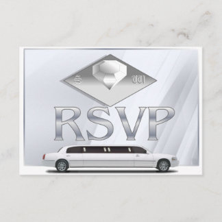 Monogrammierte Hochzeits-RSVP-Karten Einladung