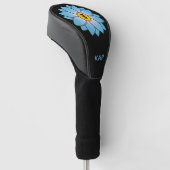 Monogrammierte Illustriert-Gelbe Daisy-Kopfbedecku Golf Headcover (angewinkelt)