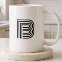 Monogrammierte Initiale Einfach Minimalistisch Mod