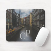 Monogrammierte Initialen auf Bild eines wasserreic Mousepad (Mit Mouse)