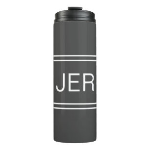 Monogrammierte Initialen Stylishes Reise-Trinkgesc Thermosbecher