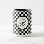 Monogrammierte Karierte Tasse (Zentrum)