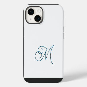 Monogrammierte klassische Schrift einfache Initial iPhone 14 Hülle