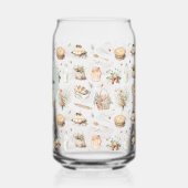 Monogrammierte Launische Florale Erdbeere Landhaus Dosenglas (Links)