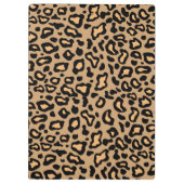 Monogrammierte Leopard-Mappe Klemmbrett (Rückseite)