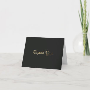 Monogrammierte Minimalistische Elegante Verzierte  Dankeskarte