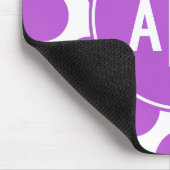 Monogrammierte mittelgroße Orchidee-Punkte Mousepad (Ecke)