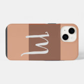 Monogrammierte moderne einfache Anfangsbuchstaben iPhone Hülle (Rückseite (Horizontal))