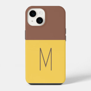Monogrammierte moderne einfache Initiale iPhone 14 Hülle