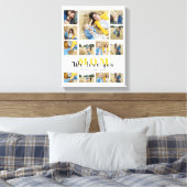 Monogrammierte Personalisiert Collage wir Liebe Si Leinwanddruck (Insitu (Schlafzimmer))