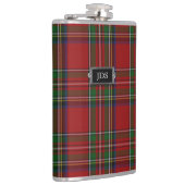 Monogrammierte Royal Stewart Tartan Kariert Flask Flachmann (Rechts)