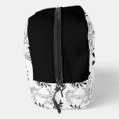 Monogrammierte schwarze Diamant Waschbeutel (Rechts)