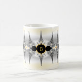 Monogrammierte Silber-Fraktal-Spitzen Kaffeetasse (Mittel)