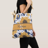 Monogrammierte Sonnenblumen-Tasche Tasche (Von Nahem)