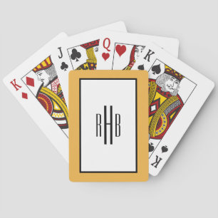 Monogrammierte Spielkarten Poker-Geschenk für Papa