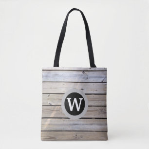 Monogrammierte Strandholzbretter Tasche