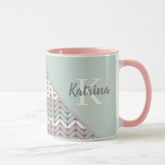 Monogrammierte Tasse (Rechts)