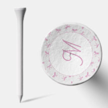 Monogrammierte verspielte Kokette Rosa Wasserfarbe