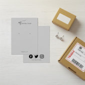 Monogrammierte Visitenkarte für soziale Medien