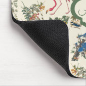 Monogrammierte Vögel von John James Audubon Mousepad (Ecke)