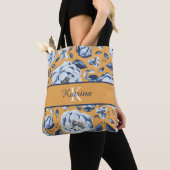 Monogrammierte Wasserfarben-Blumentasche Tasche (Von Nahem)
