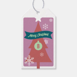 Monogrammierte Weihnachts-Ikonen Weihnachten Geschenkanhänger