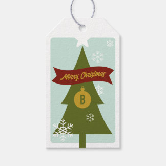 Monogrammierte Weihnachts-Ikonen Weihnachten Geschenkanhänger
