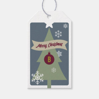 Monogrammierte Weihnachts-Ikonen Weihnachten Geschenkanhänger