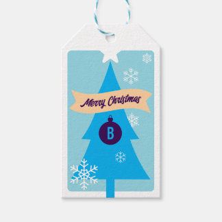 Monogrammierte Weihnachts-Ikonen Weihnachten Geschenkanhänger