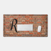 Monogrammierte Ziegelmauer Schreibtischunterlage (Tastatur & Maus)