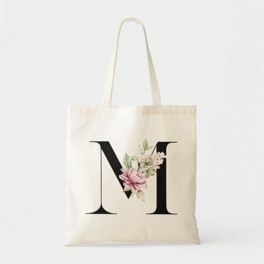 Monogrammierter Buchstabe M | Tragetasche (Vorne)