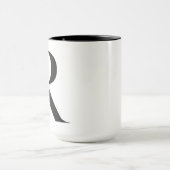 Monogrammierter Buchstabe R | Kaffeetasse (Zentrum)
