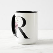 Monogrammierter Buchstabe R | Kaffeetasse (Vorderseite Links)