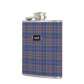 Monogrammierter Clan Baird Tartan Kariert Flask Flachmann (Links)