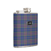 Monogrammierter Clan Baird Tartan Kariert Flask Flachmann (Rechts)