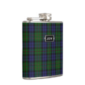 Monogrammierter Clan MacEwen Tartan Kariert Flask Flachmann (Rechts)