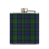 Monogrammierter Clan MacEwen Tartan Kariert Flask Flachmann (Rückseite)