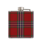 Monogrammierter Clan MacFarlane Tartan Kariert Fla Flachmann (Rückseite)