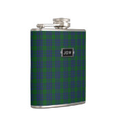 Monogrammierter Clan Montgomery Tartan Kariert Fla Flachmann (Rechts)