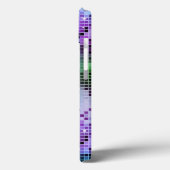 Monogrammierter Disco-Glitzer Lila Obertöne Case-Mate iPhone Hülle (Rückseite / Links)