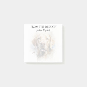 Monogrammierter Hund Labrador Retriever Liebhaber Post-it Klebezettel