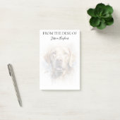 Monogrammierter Hund Labrador Retriever Liebhaber Post-it Klebezettel (Büro)