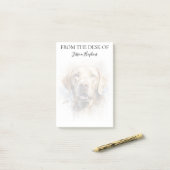Monogrammierter Hund Labrador Retriever Liebhaber Post-it Klebezettel (Auf Schreibtisch)