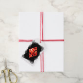 Monogrammierter Rubin-Geburtsstein Geschenkanhänger (Mit Garn)