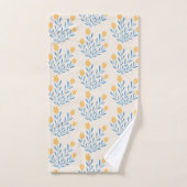 Monogrammiertes Blumengestecktuch-Set Badhandtuch Set (Handtuch)