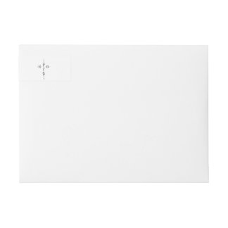 Monogrammiertes, handgeschriebenes, schickes Kreuz