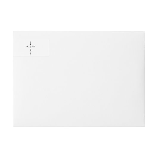 Monogrammiertes, handgeschriebenes, schickes Kreuz (Vorderseite)