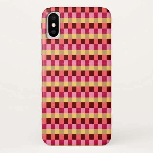 Monogrammiertes Polka Dots Muster Case-Mate iPhone Hülle (Rückseite)