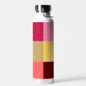 Monogrammiertes Polka Dots Muster Trinkflasche (Links)